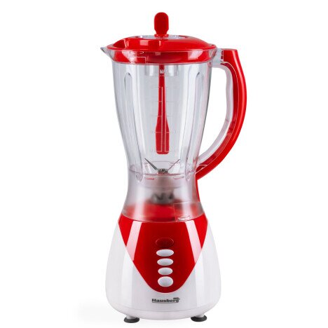 Blender 2in1, Hausberg HB-7661RS,Lame Otel Inoxidabil ,3 Viteze&Pulse,Vas 1,5 l, 300 W